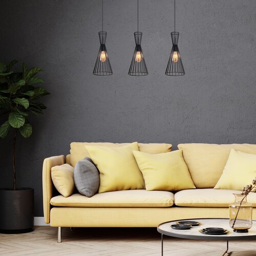 Pendul Leandros, 3 x E27, Negru