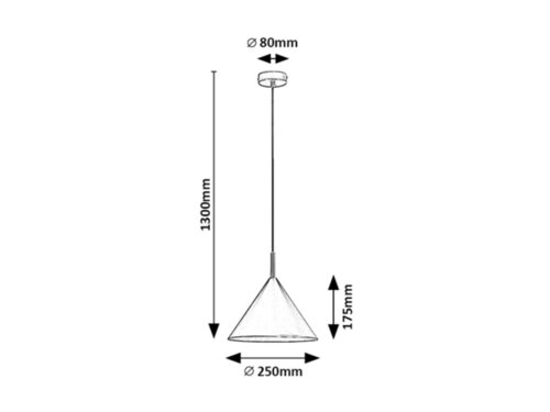 Pendul Jarod, 1 x E27, Alb