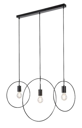 Pendul Dilara, 3 x E27, Negru