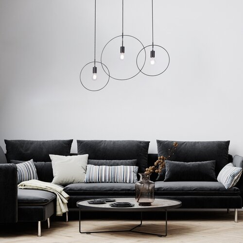 Pendul Dilara, 3 x E27, Negru