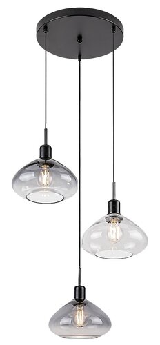 Pendul Dvora, 3 x E27, Negru