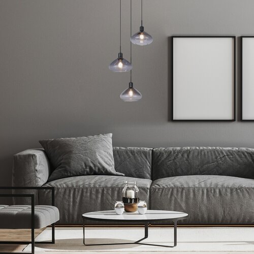 Pendul Dvora, 3 x E27, Negru