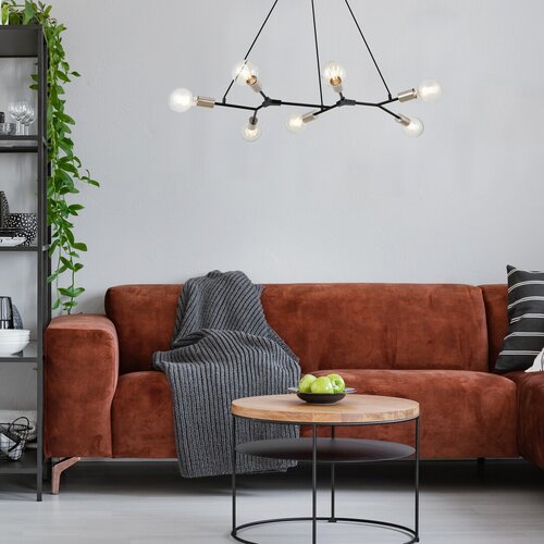 Pendul Branwen, 7 x E27, Negru