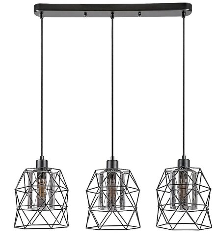 Pendul Emrys, 3 x E27, Negru