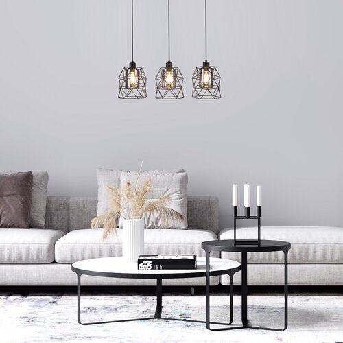 Pendul Emrys, 3 x E27, Negru