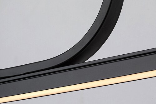 Pendul LED Elia, 25W, lumina calda (3000K), Negru