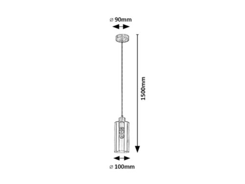 Pendul Tanno, 1 x E27, Maro