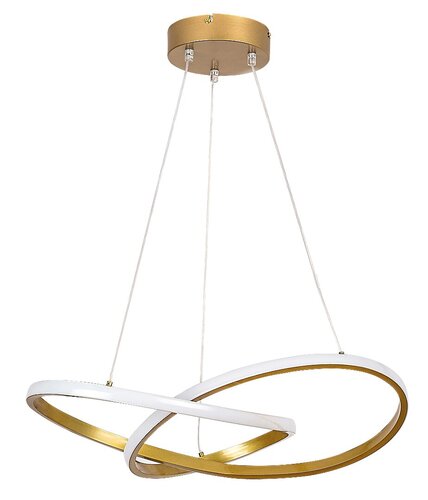 Pendul LED Castiel, 36W, lumina calda (3000K), Auriu