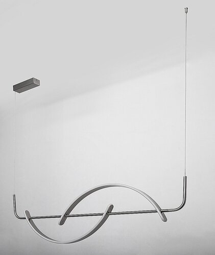 Pendul LED Jarnelle, 35W, lumina calda (3000K), Crom