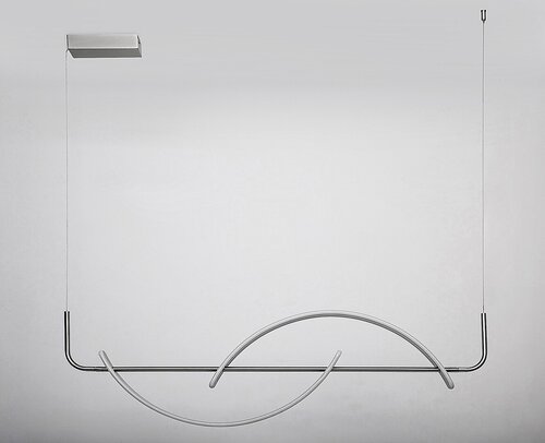 Pendul LED Jarnelle, 35W, lumina calda (3000K), Crom