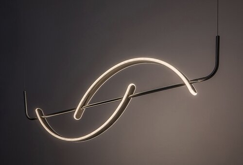 Pendul LED Jarnelle, 35W, lumina calda (3000K), Crom