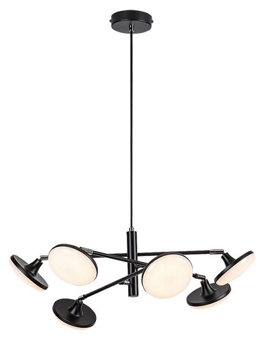 Pendul LED Madi, 24W, 2350lm, lumina calda (3000K), Negru