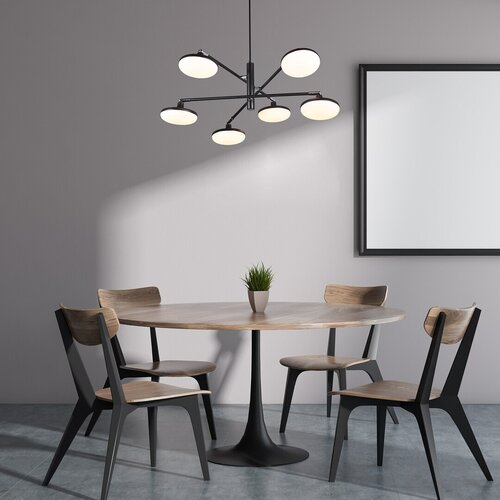 Pendul LED Madi, 24W, 2350lm, lumina calda (3000K), Negru