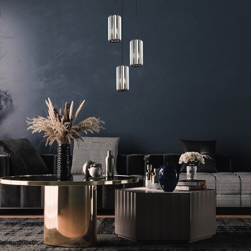 Pendul Veness, 3 x E27, Negru