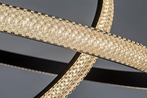 Pendul LED Grete, 60W, lumina calda (3000K), Negru