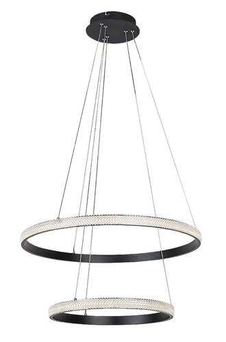 Pendul LED Grete, 60W, lumina calda (3000K), Negru