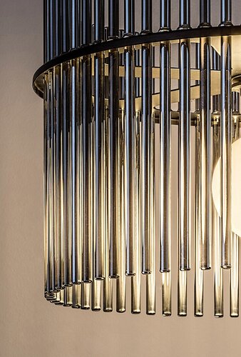 Pendul Inesa, 1 x E27, Negru