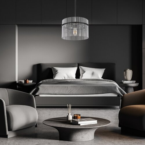 Pendul Inesa, 1 x E27, Negru