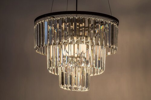 Candelabru Eloisa, 3 x E27, Negru