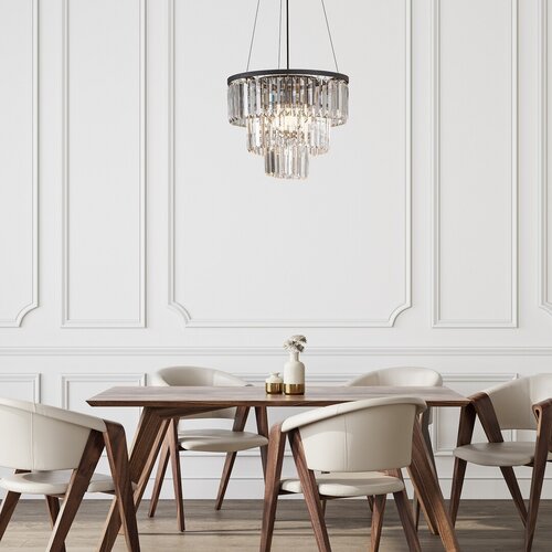 Candelabru Eloisa, 3 x E27, Negru