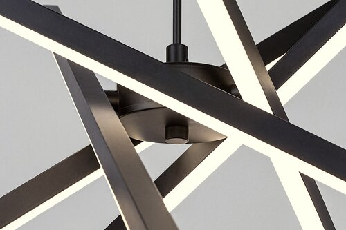 Pendul LED Matilde, 48W, lumina neutra (4000K), Negru