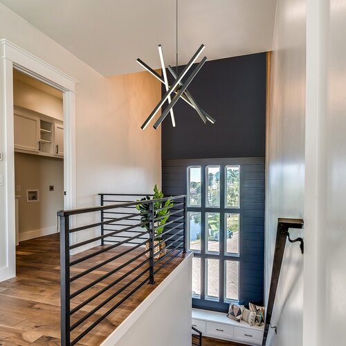 Pendul LED Matilde, 48W, lumina neutra (4000K), Negru