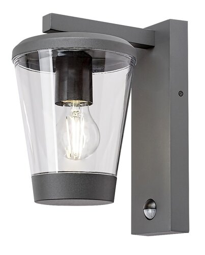 Aplica Savano cu senzor de miscare, 1 x E27, antracit, IP44