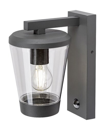 Aplica Savano cu senzor de miscare, 1 x E27, antracit, IP44