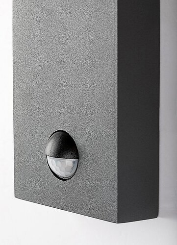 Aplica Savano cu senzor de miscare, 1 x E27, antracit, IP44