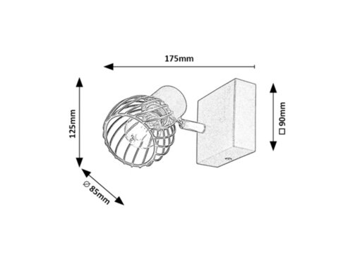 Pendul Aberama, 1 x E14, negru