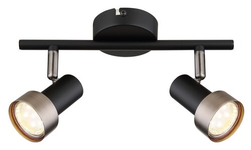 Spot Konrad, 2 x GU10, negru mat