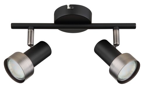 Spot Konrad, 2 x GU10, negru mat