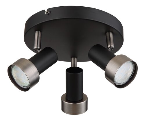 Spot Konrad, 3 x GU10, negru mat