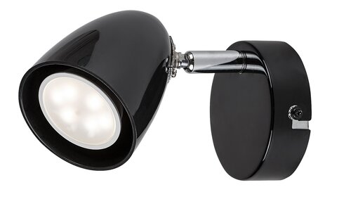 Spot Perico, 1 x GU10, negru
