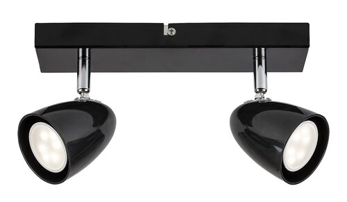 Spot Perico, 2 x GU10, negru