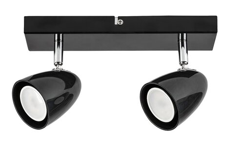 Spot Perico, 2 x GU10, negru