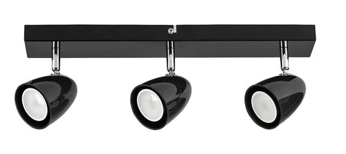 Spot Perico, 3 x GU10, negru