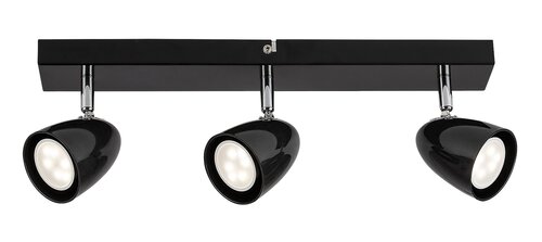 Spot Perico, 3 x GU10, negru