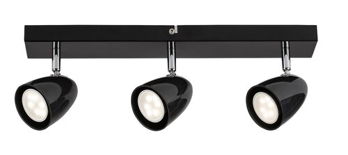Spot Perico, 3 x GU10, negru