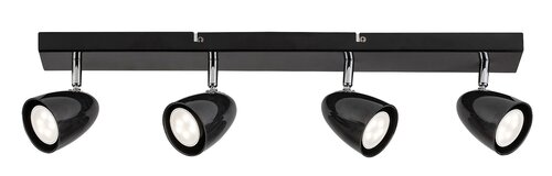 Spot Perico, 4 x GU10, negru