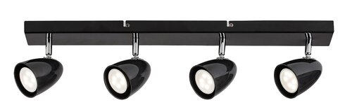Spot Perico, 4 x GU10, negru