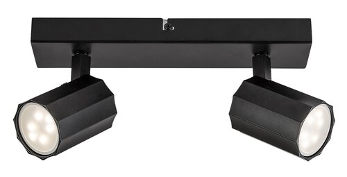 Spot Rogelio, 2 x GU10, negru mat