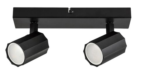 Spot Rogelio, 2 x GU10, negru mat