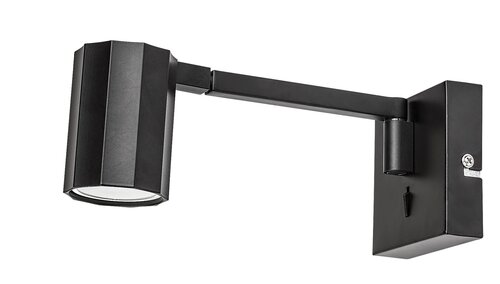 Aplica Karter, 1 x GU10, Negru