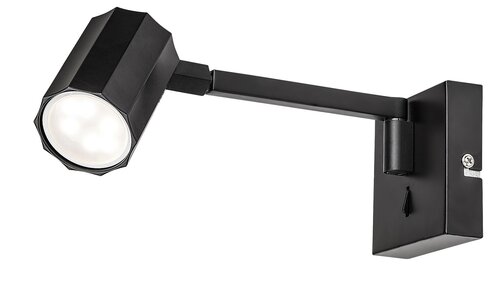 Aplica Karter, 1 x GU10, Negru