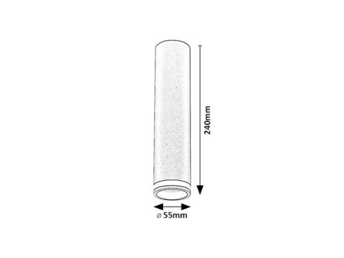 Spot Senobia, 1 x GU10, negru