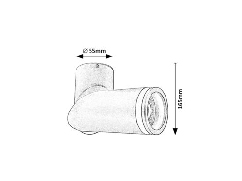 Spot Senobia, 1 x GU10, negru