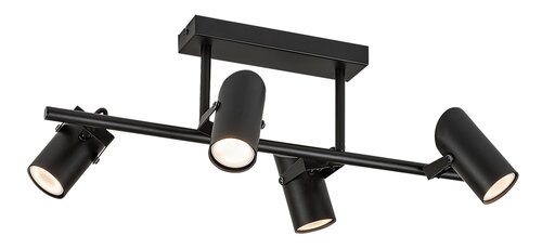Lustra Maximilian, 4 x GU10, negru mat