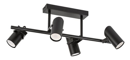 Lustra Maximilian, 4 x GU10, negru mat