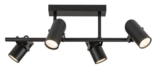 Lustra Maximilian, 4 x GU10, negru mat